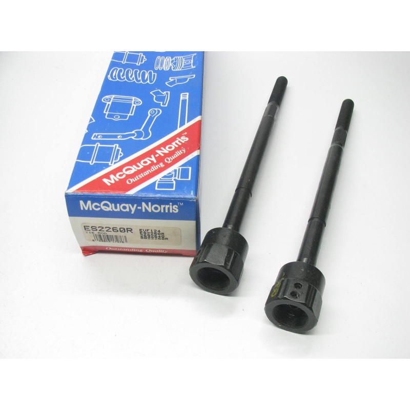 (2) Mcquay-norris ES2260R Inner Steering Tie Rod End 1984-87 Chevrolet Corvette