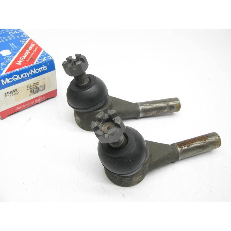 (2) Mcquay-norris ES499R Front Outer Steering Tie Rod Ends