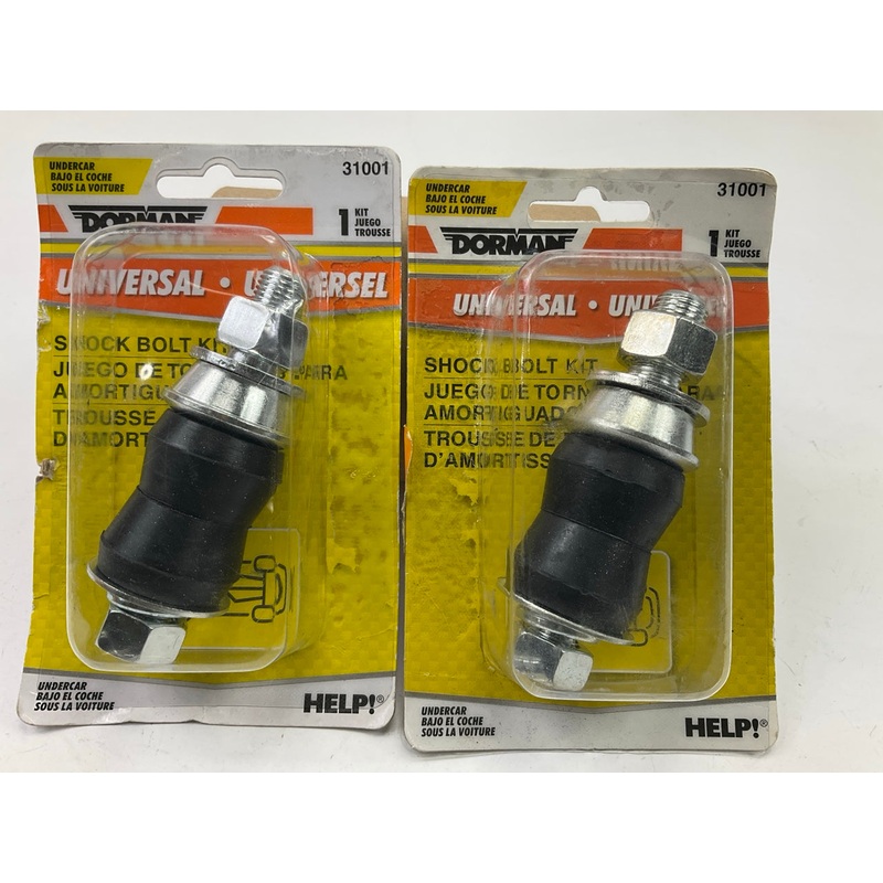 (2) Dorman 31001 Suspension Shock Mounting Kits: Rubber Bushings, Washers & Nuts