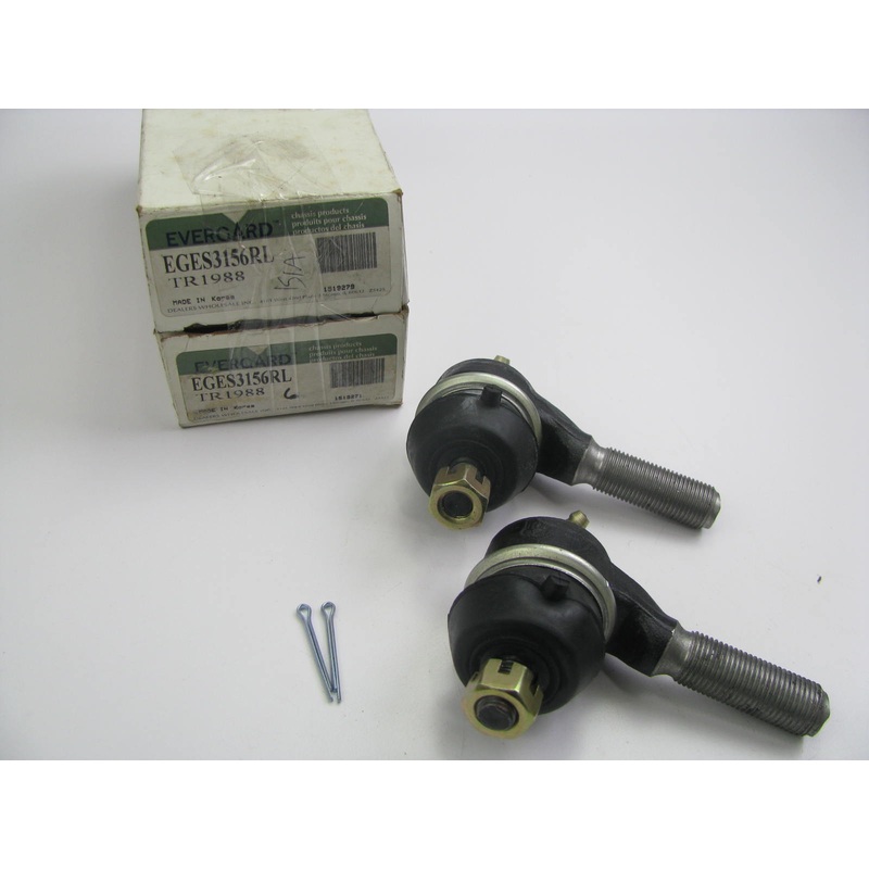 (2) Evergard EGES3156RL Steering Tie Rod End - Front Outer