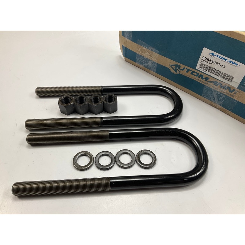 (12) Automann AUBK5161 Leaf Springs U-Bolt Kit - 7/8''  X 3'' X 12''